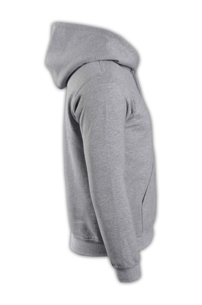 SKZ010 sports gray 95H men's hooded sweater 88500 to order tide version hooded sweater with sweater manufacturer sweater price side view